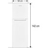 Lodówka MPM-216-CF-27 NF No Frost 142cm Biała Sterowanie Mechaniczne