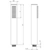 Zestaw prysznicowy podtynkowy DEANTE Silia NQS 09YK z deszczownicą Chrom Funkcje dodatkowe System anti-calc