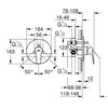 Bateria wannowa podtynkowa GROHE BauEdge 29079000 Chrom Typ Podtynkowa