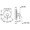 Bateria prysznicowa GROHE Essence 19286001 Chrom Rodzaj baterii Jednodźwigniowa