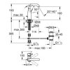 Bateria umywalkowa GROHE Essence M 23462001 Chrom Rodzaj baterii Jednodźwigniowa