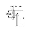 Uchwyt na papier toaletowy GROHE Essentials 40689001 Chrom Powierzchnia Błyszcząca