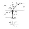 Bateria umywalkowa GROHE Essence L 23541001 Chrom Rodzaj baterii Jednodźwigniowa