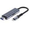 Czytnik kart TECH-PROTECT SD & Micro SD Ultraboost Llightning & USB-A Szary