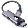 Czytnik kart TECH-PROTECT SD & Micro SD Ultraboost Llightning & USB-A Szary Dioda sygnalizacyjna Nie