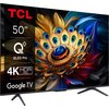 Telewizor TCL 50C655 50" QLED 4K Google TV Dolby Vision Dolby Atmos HDMI 2.1 Smart TV Nie