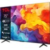 Telewizor TCL 75V6B 75" LED 4K Google TV HDMI 2.1 Dla graczy Tak
