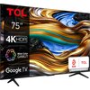 Telewizor TCL 75P755 75" LED 4K Google TV Dolby Vision Dolby Atmos HDMI 2.1 Smart TV Tak