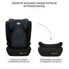 Fotelik samochodowy KINDERKRAFT I-Spark i-Size 2w1 (100-150 cm) Czarny Zdejmowana tapicerka Tak