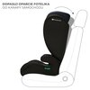 Fotelik samochodowy KINDERKRAFT I-Spark i-Size 2w1 (100-150 cm) Czarny Szerokość zewnętrzna [cm] 44