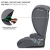 Fotelik samochodowy KINDERKRAFT I-Spark i-Size 2w1 100-150 cm (15-36 kg) Szary Wkładka redukcyjna Nie