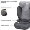 Fotelik samochodowy KINDERKRAFT I-Spark i-Size 2w1 100-150 cm (15-36 kg) Szary Zdejmowana tapicerka Tak
