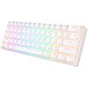 Klawiatura ROYAL KLUDGE RK61 RGB Brown Switch Biały Komunikacja z komputerem Bezprzewodowa