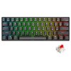 Klawiatura ROYAL KLUDGE RK61 RGB Red Switch Czarny Układ klawiszy US