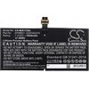 Na zdjęciu widoczny jest akumulator z oznaczeniami: "Model No.: CS-MIS172SL", "Part No.: DYNR01, G3HTA027H", "Rating: 7.5VDC = 5050mAh 37.88Wh", oraz logo "Cameron Sino". Znajdują się również ostrzeżenia dotyczące użytkowania, takie jak "DO NOT ATTEMPT TO