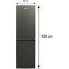 Lodówka MPM 248-FF-58 No Frost 180cm Ciemny inox Kolor producenta Ciemny Inox