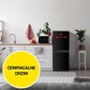 Lodówka MPM 185-KB-41 137cm Czarna Położenie zamrażarki Na dole