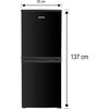 Lodówka MPM 185-KB-41 137cm Czarna Kolor / wykończenie frontu Czarny