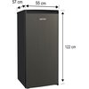 Lodówka MPM-200-CJ-19 E 122cm Inox Kolor producenta Inox