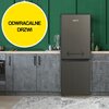 Lodówka MPM 215-KB-39/E 150cm Inox Położenie zamrażarki Na dole