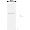 Lodówka MPM-247-CF-28 No Frost 167cm Biała Kolor / wykończenie frontu Biały