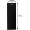 Lodówka MPM-247-CF-29 No Frost 167cm Czarna Kolor / wykończenie frontu Czarny