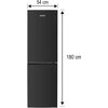 Lodówka MPM 248-FF-57 No Frost 180cm Czarna Kolor producenta Czarny