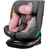 Fotelik samochodowy LIONELO Bastiaan One-i-Size 40-150 cm (0-36 kg) Grafitowo-różowy Kategoria wagowa 0-36 kg