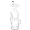 Dzbanek filtrujący BRITA Marella XL PRO PURE Performance Biały Funkcje Możliwość mycia w zmywarce, Możliwość przechowywania na drzwiach w lodówce, Uchylna klapka wlewu wody, Wskaźnik zużycia wkładu