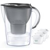 Dzbanek filtrujący BRITA Marella Szary + 3 wkłady Maxtra Pro Pure Performance