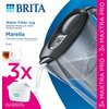 Dzbanek filtrujący BRITA Marella Szary + 3 wkłady Maxtra Pro Pure Performance Pojemność całkowita [l] 2.4