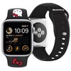 Pasek HELLO KITTY Strap Silicone do Apple Watch (42/44/45/49mm) Czarny Materiał Silikon