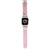 Pasek HELLO KITTY Strap Kitty Head do Apple Watch 4/5/6/7/8/9/SE/SE 2/SE 2022 (38/40/41mm) Różowy Materiał Skóra ekologiczna