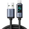 Kabel USB-A - Lightning JOYROOM z wyświetlaczem LCD 2. A 1.2m Czarny