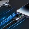 Kabel USB-A - Lightning JOYROOM z wyświetlaczem LCD 2. A 1.2m Czarny Kabel kątowy Nie