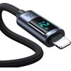 Kabel USB-A - Lightning JOYROOM z wyświetlaczem LCD 2. A 1.2m Czarny Gwarancja 24 miesiące