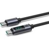 Kabel USB-C - USB-C JOYROOM z wyświetlaczem LCD PD 100W 1.2m Czarny Rodzaj Kabel