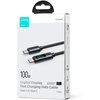 Kabel USB-C - USB-C JOYROOM z wyświetlaczem LCD PD 100W 1.2m Czarny Gwarancja 24 miesiące