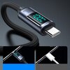 Kabel USB-C - USB-C JOYROOM z wyświetlaczem LCD PD 100W 1.2m Czarny Złącze 2 USB-C