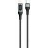 Kabel USB-C - Lightning DUDAO z wyświetlaczem LCD 20W 1 m Czarny Długość [m] 1