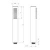 Bateria wannowa podtynkowa DEANTE Silia BQS 014M Chrom Bateria termostatyczna Nie