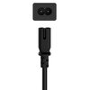 Kabel zasilający EU 2 pin (CEE 7/16) - IEC 320 C7 HAMA 200733 2.5 m Złącza EU 2 pin (CEE 7/16) męski