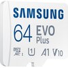 Karta pamięci SAMSUNG Evo Plus MicroSDXC 64GB + Adapter MB-MC64SA EU Klasa prędkości UHS-I / U1