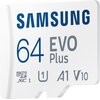Karta pamięci SAMSUNG Evo Plus MicroSDXC 64GB + Adapter MB-MC64SA EU Klasa prędkości V10