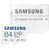 Karta pamięci SAMSUNG Evo Plus MicroSDXC 64GB + Adapter MB-MC64SA EU Pojemność [GB] 64