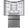 Lodówka GORENJE NRM818EUX No Frost 181.7cm Szara Roczne zużycie prądu 310 kWh = 356.5 zł