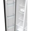 Lodówka GORENJE G600 NRR9185EABXLWD Side by Side No Frost 178.6cm Czarna stal Podajnik wody Wyświetlacz Zewnętrzny