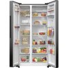Lodówka GORENJE G600 NRR9185EABXLWD Side by Side No Frost 178.6cm Czarna stal Podajnik wody Roczne zużycie prądu 318 kWh = 365.7 zł