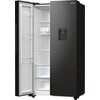 Lodówka GORENJE G600 NRR9185EABXLWD Side by Side No Frost 178.6cm Czarna stal Podajnik wody Kolor producenta Czarny