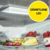 Lodówka GORENJE NRK6202AXL4 No Frost 200cm Srebrna Szklane wykończenie drzwi Nie